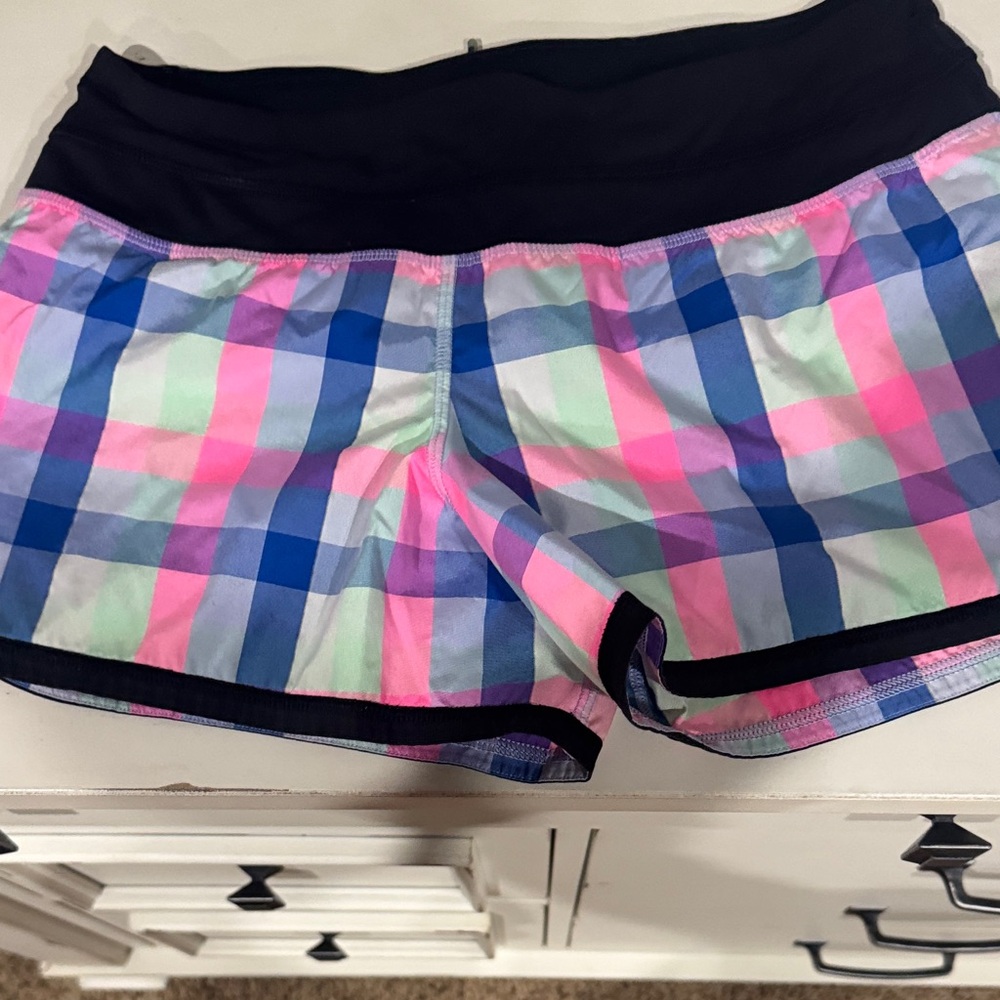 Lululemon Athletica Multicolor Plaid Shorts